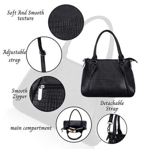 Lakshmika Croco Genuine Leather Women Bag Hive